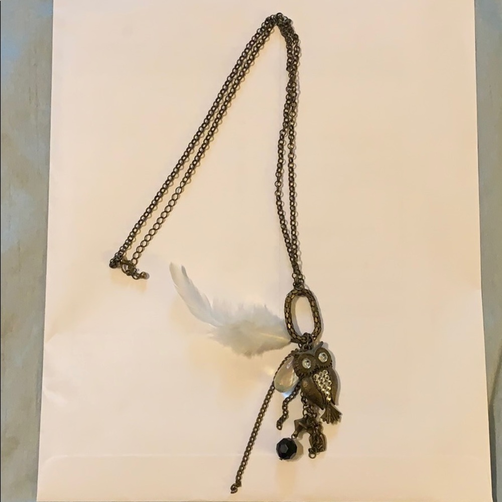 Owl charm necklace
